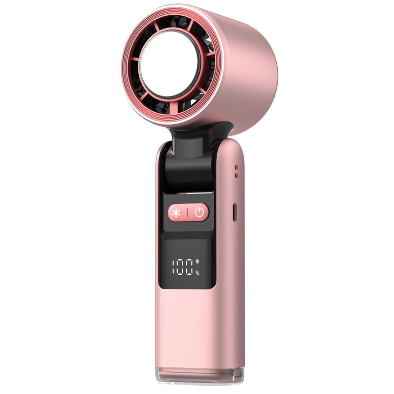 [Summer Offer] Portable Turbo Handheld Fan Multiple Wind Speed Options 3-In-1 Rechargeable with Air Turbo Technology, Foldable Fan for Outdoor Activities, Travelling, Summer Use