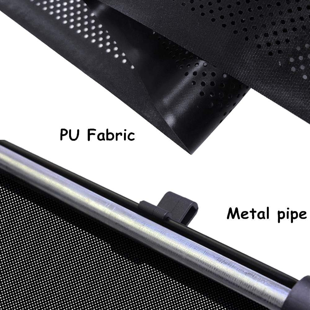 Auto Retractable Roller Sun Shade for Car Window - Block Glare and Heat, 2Pcs